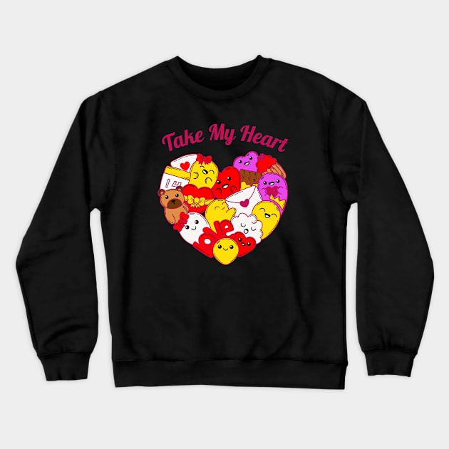 Take My Heart Crewneck Sweatshirt by My Tribe Apparel